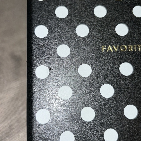 Kate Spade New York Address Book with A-Z Tabs, Black Leatherette Telephone Book - Picture 11 of 12